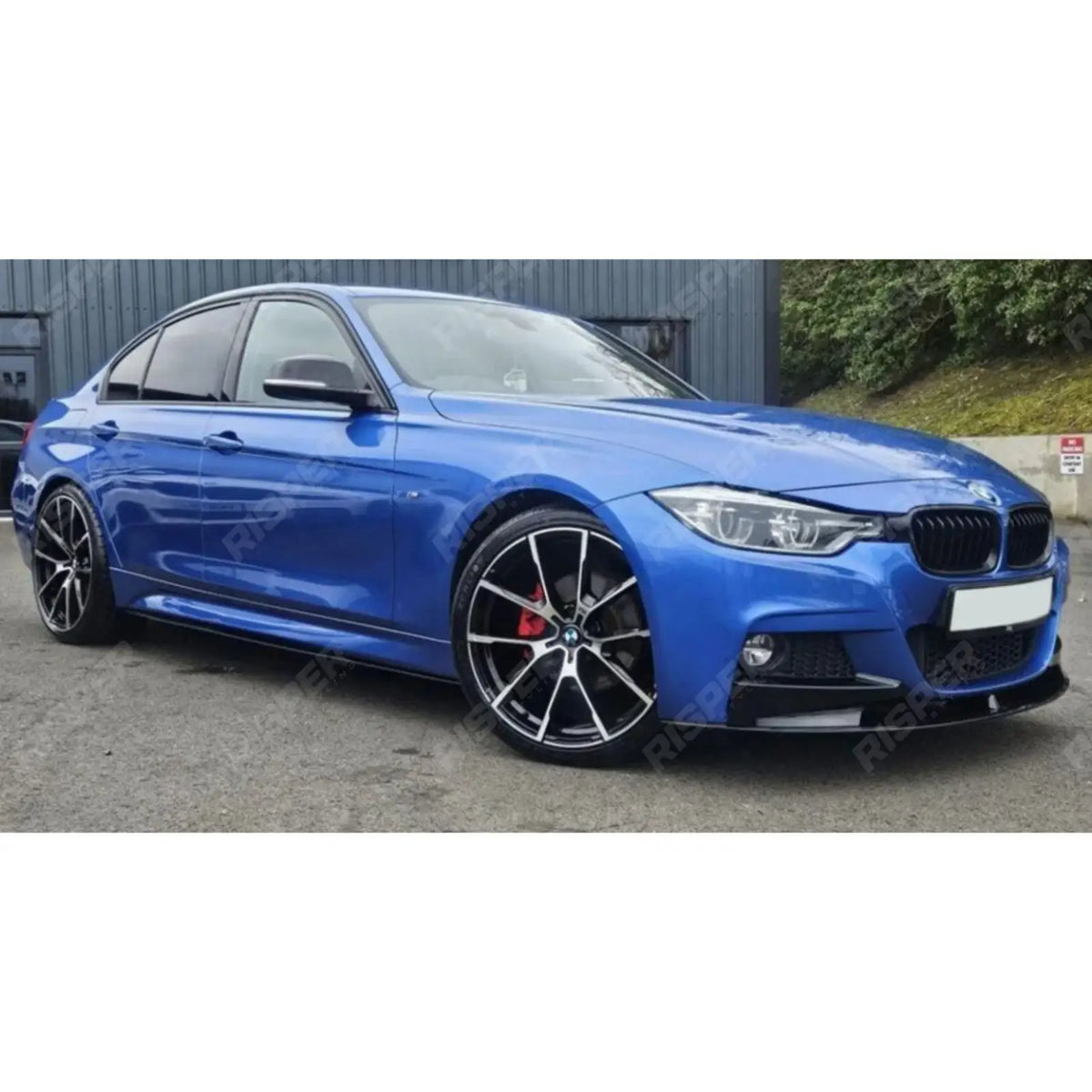 Full Aero Body Kit Diffuser 00___ In Gloss Black For BMW 3 Series F30 M Sport 2012-2018