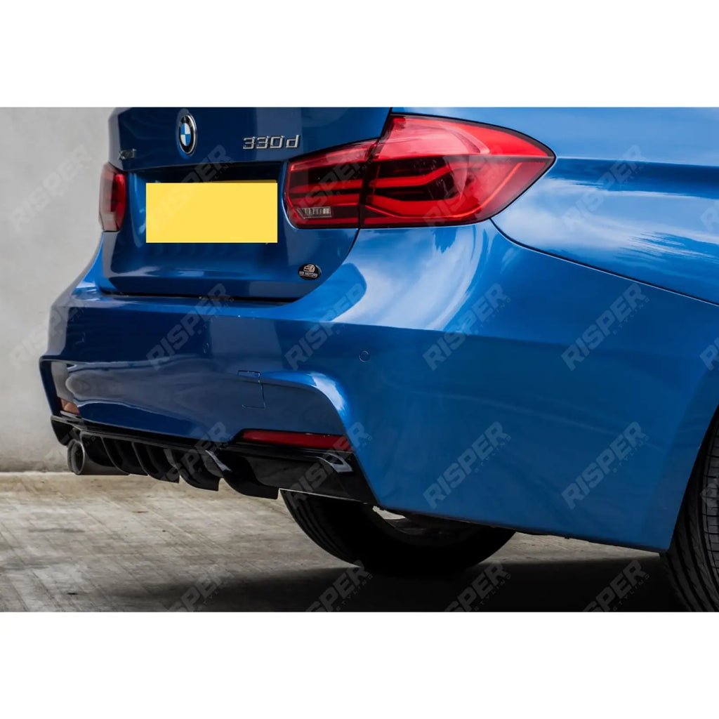 Full Aero Body Kit Diffuser 00___ In Gloss Black For BMW 3 Series F30 M Sport 2012-2018