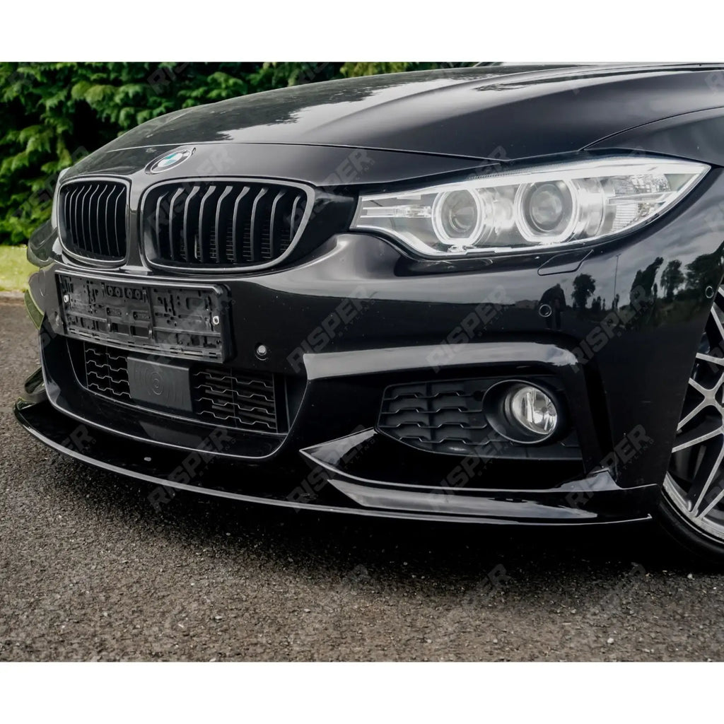 Full Aero Body Lip Kit Diffuser 00___ In Gloss Black For BMW 4 Series F32 M Sport 2014-2020