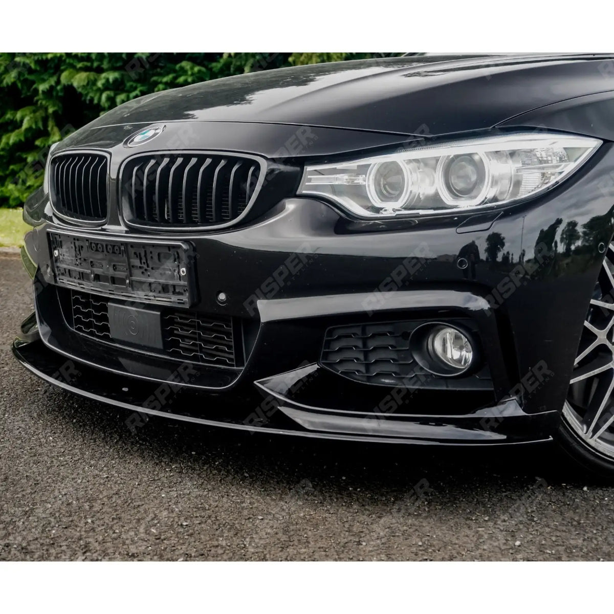 Full Aero Body Lip Kit Diffuser 00___ In Gloss Black For BMW 4 Series F32 M Sport 2014-2020