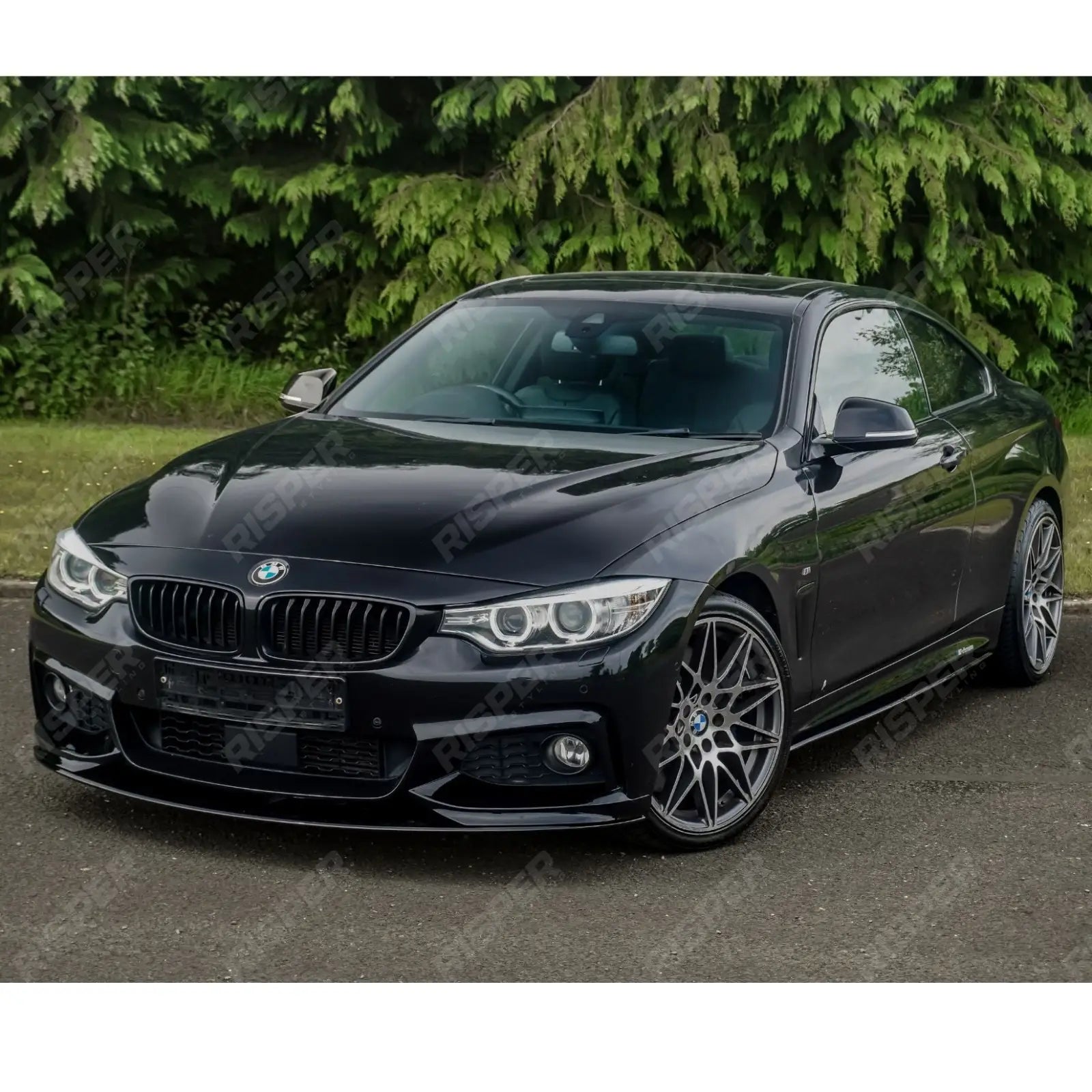 Full Aero Body Lip Kit Diffuser 00___ In Gloss Black For BMW 4 Series F32 M Sport 2014-2020