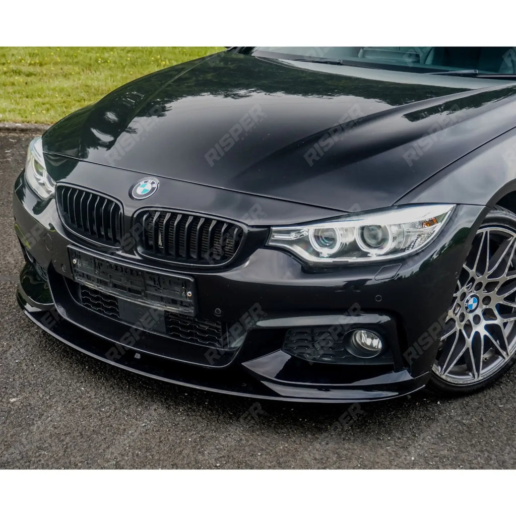 Full Aero Body Lip Kit Diffuser 00___ In Gloss Black For BMW 4 Series F32 M Sport 2014-2020