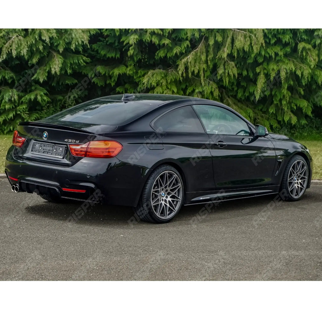 Full Aero Body Lip Kit Diffuser 00___ In Gloss Black For BMW 4 Series F32 M Sport 2014-2020