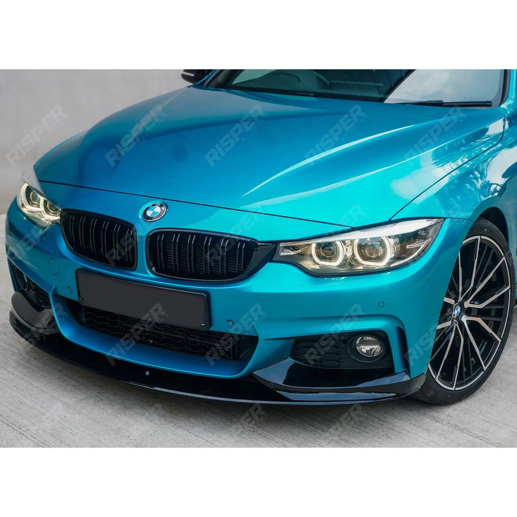 Full Aero Body Lip Kit Diffuser 00___ In Gloss Black For BMW 4 Series F32 M Sport 2014-2020
