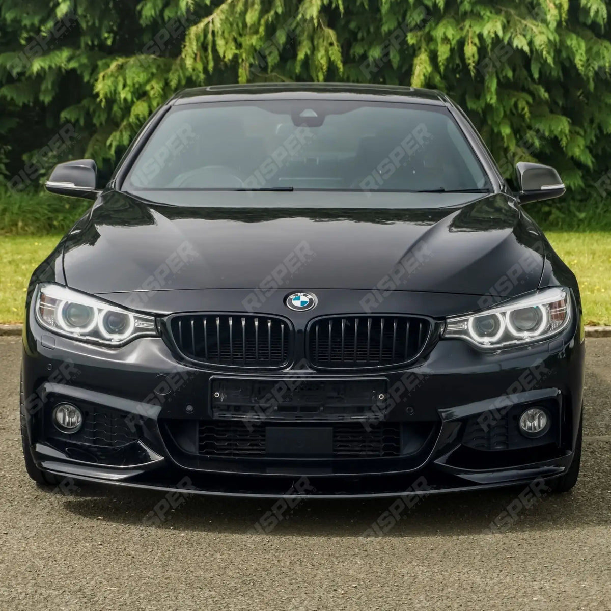 Full Aero Body Lip Kit Diffuser 00___ In Gloss Black For BMW 4 Series F32 M Sport 2014-2020