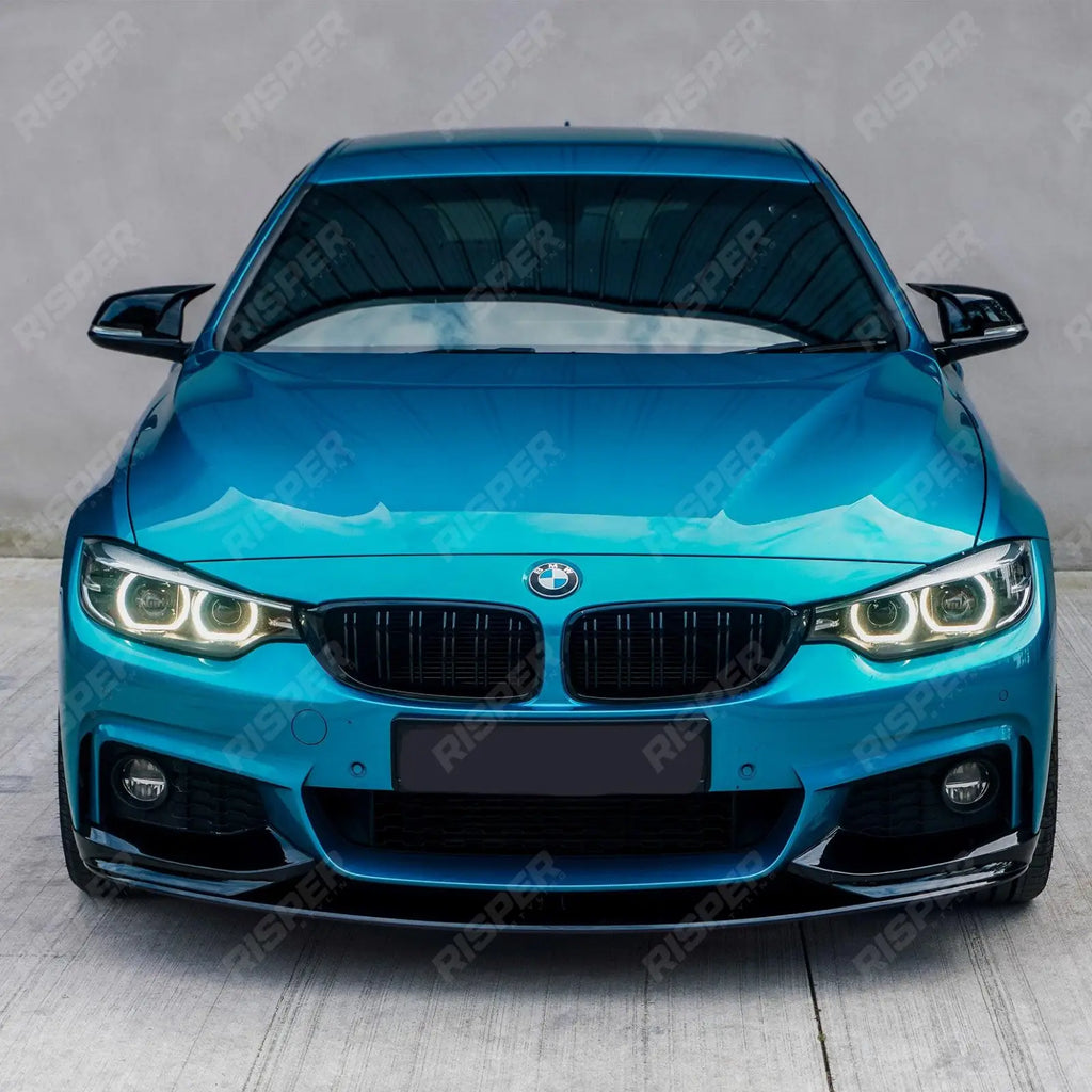 Full Aero Body Lip Kit Diffuser 00___ In Gloss Black For BMW 4 Series F32 M Sport 2014-2020