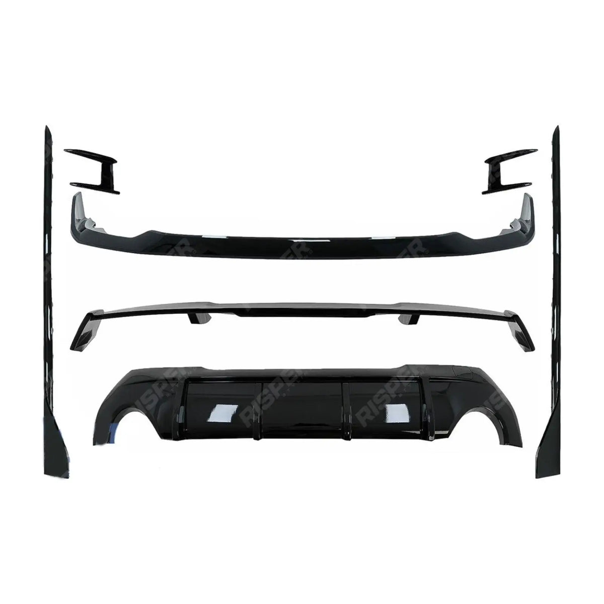 Full Aero Kit In Gloss Black For BMW 1 Series M Sport F40 2018 - 2024