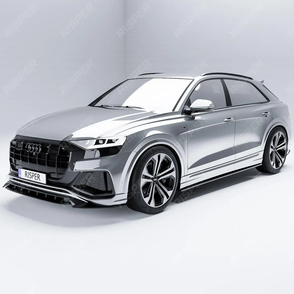 Full Aero Low Line Kit In Gloss Black By Risper Styling For Audi Q8 S Line 2018-2023