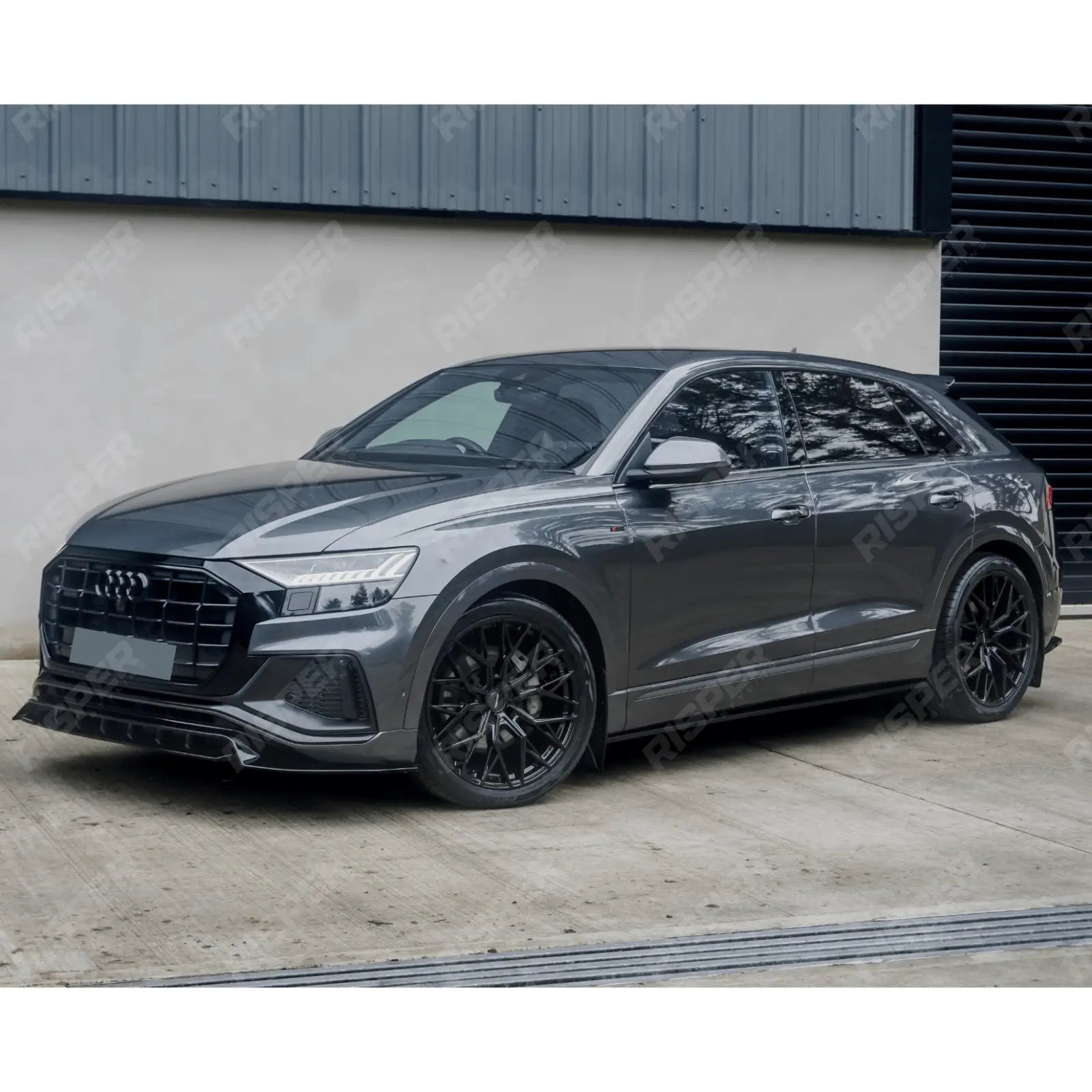 Full Aero Low Line Kit In Gloss Black By Risper Styling For Audi Q8 S Line 2018-2023