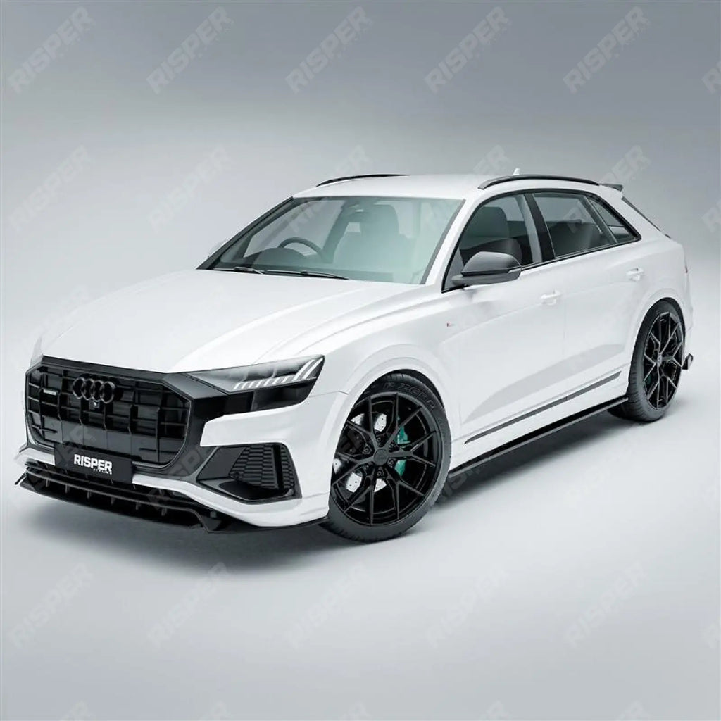Full Aero Low Line Kit In Gloss Black By Risper Styling For Audi Q8 S Line 2018-2023