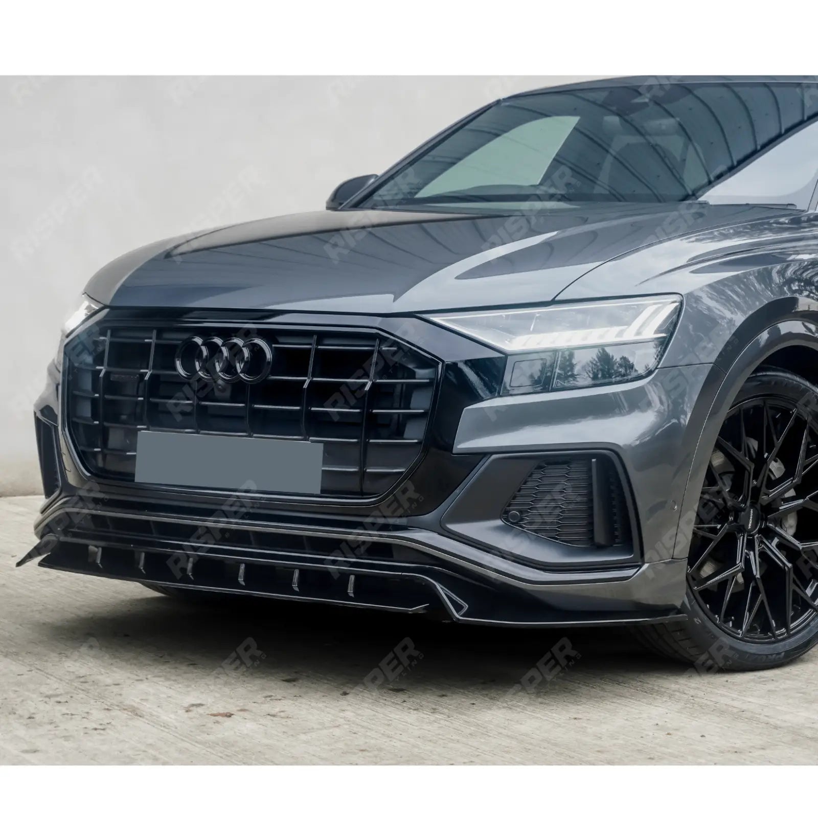 Full Aero Low Line Kit In Gloss Black By Risper Styling For Audi Q8 S Line 2018-2023