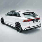 Full Aero Low Line Kit In Gloss Black By Risper Styling For Audi Q8 S Line 2018-2023