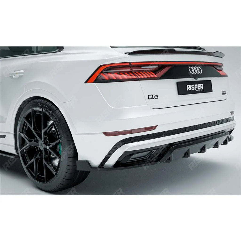 Full Aero Low Line Kit In Gloss Black By Risper Styling For Audi Q8 S Line 2018-2023