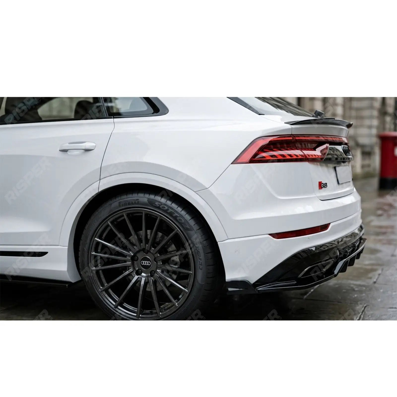 Full Aero Low Line Kit In Gloss Black For Audi Q8 S-Line 2023+