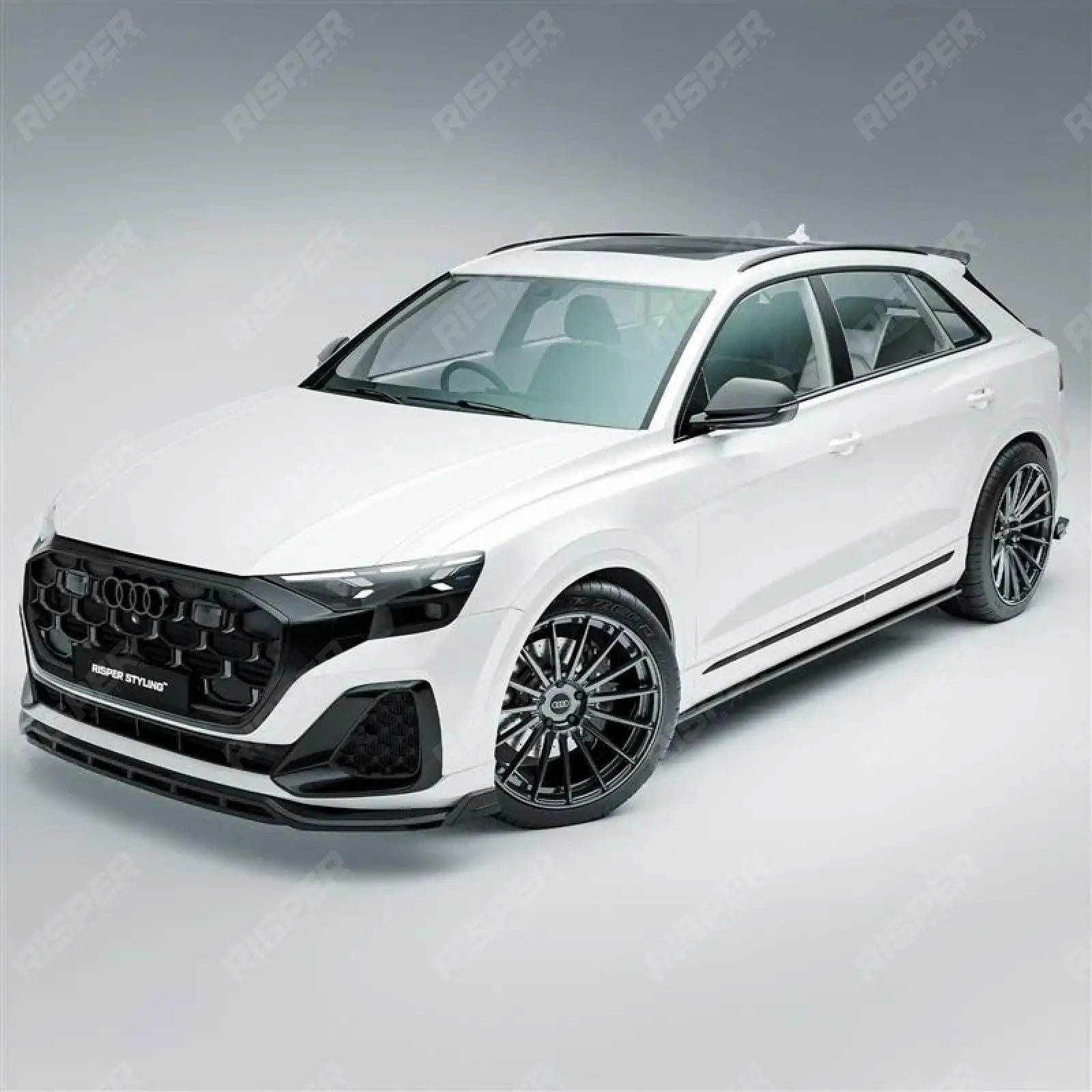 Full Aero Low Line Kit In Gloss Black For Audi Q8 S-Line 2023+