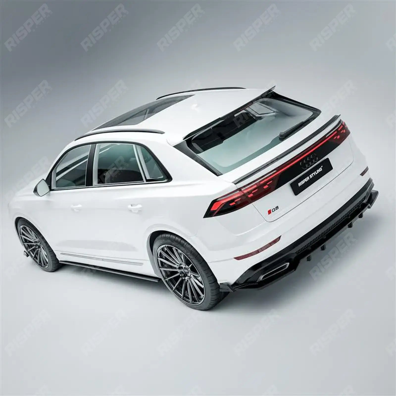 Full Aero Low Line Kit In Gloss Black For Audi Q8 S-Line 2023+