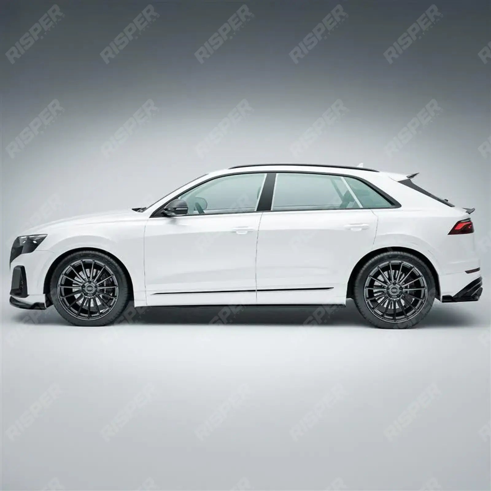 Full Aero Low Line Kit In Gloss Black For Audi Q8 S-Line 2023+