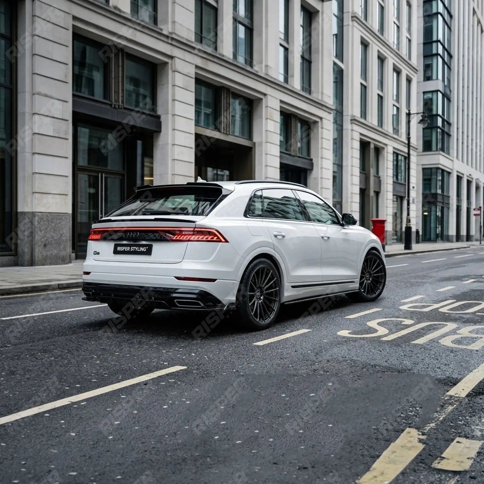 Full Aero Low Line Kit In Gloss Black For Audi Q8 S-Line 2023+