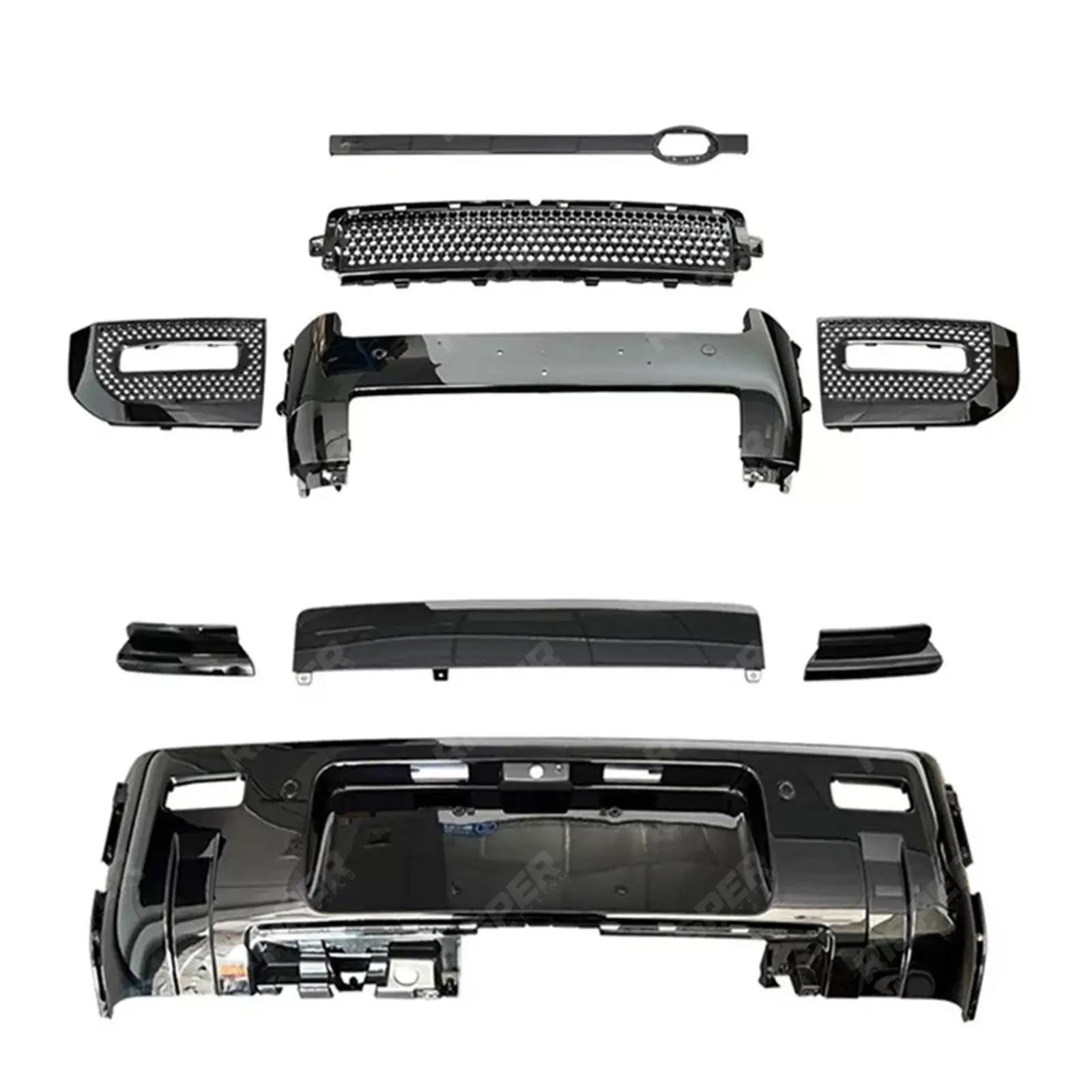 Full Exterior Front & Rear Black Pack 007 For Land Rover Defender L663 110//90 2020 On