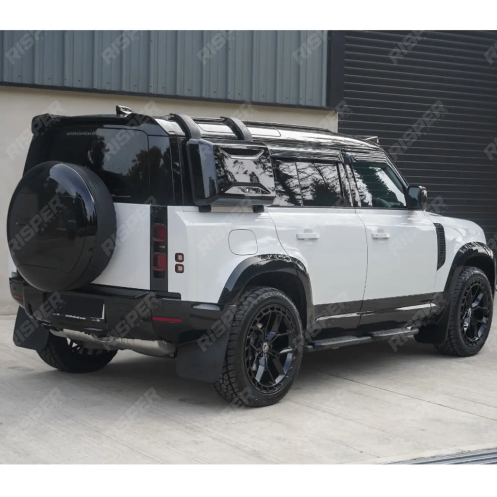 Full Exterior Moulding Set (10pc) In Gloss Black For Land Rover Defender L663 110 2020 On