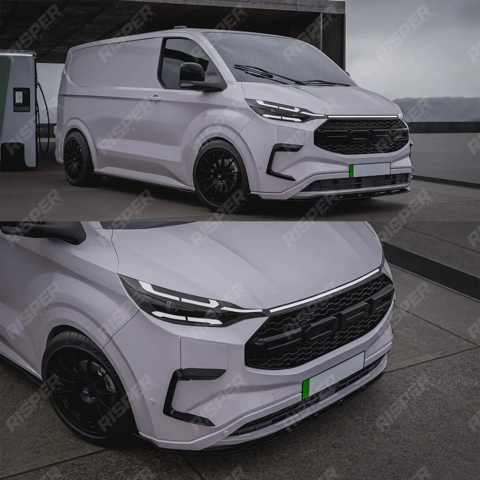 Full Low Line Aero Kit In Gloss Black For PHEV Ford Transit Custom MK2 2024 on