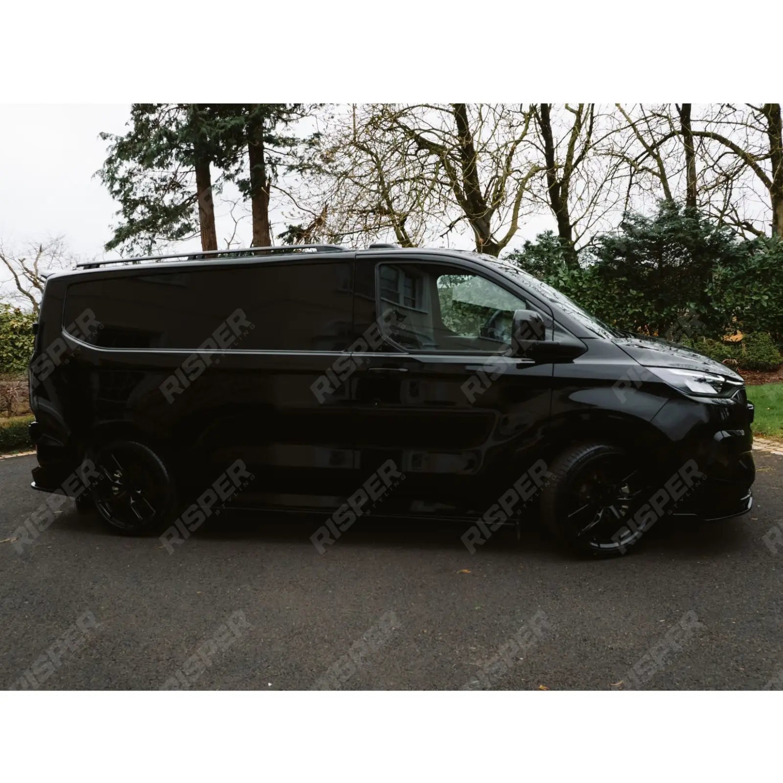 Full Low Line Aero Kit In Gloss Black For PHEV Ford Transit Custom MK2 2024 on
