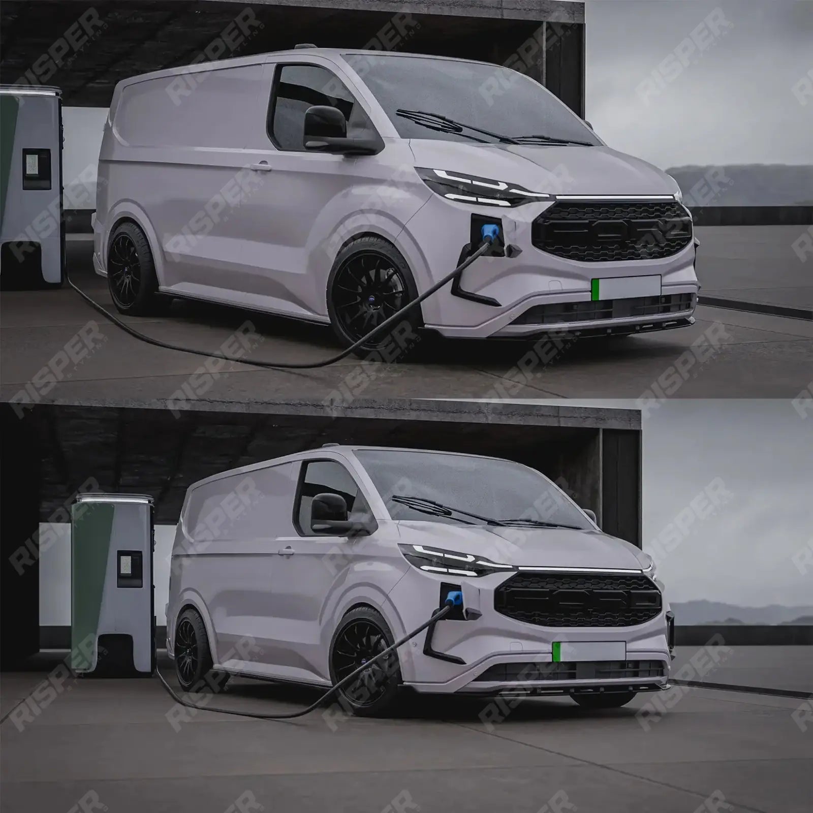 Full Low Line Aero Kit In Gloss Black For PHEV Ford Transit Custom MK2 2024 on
