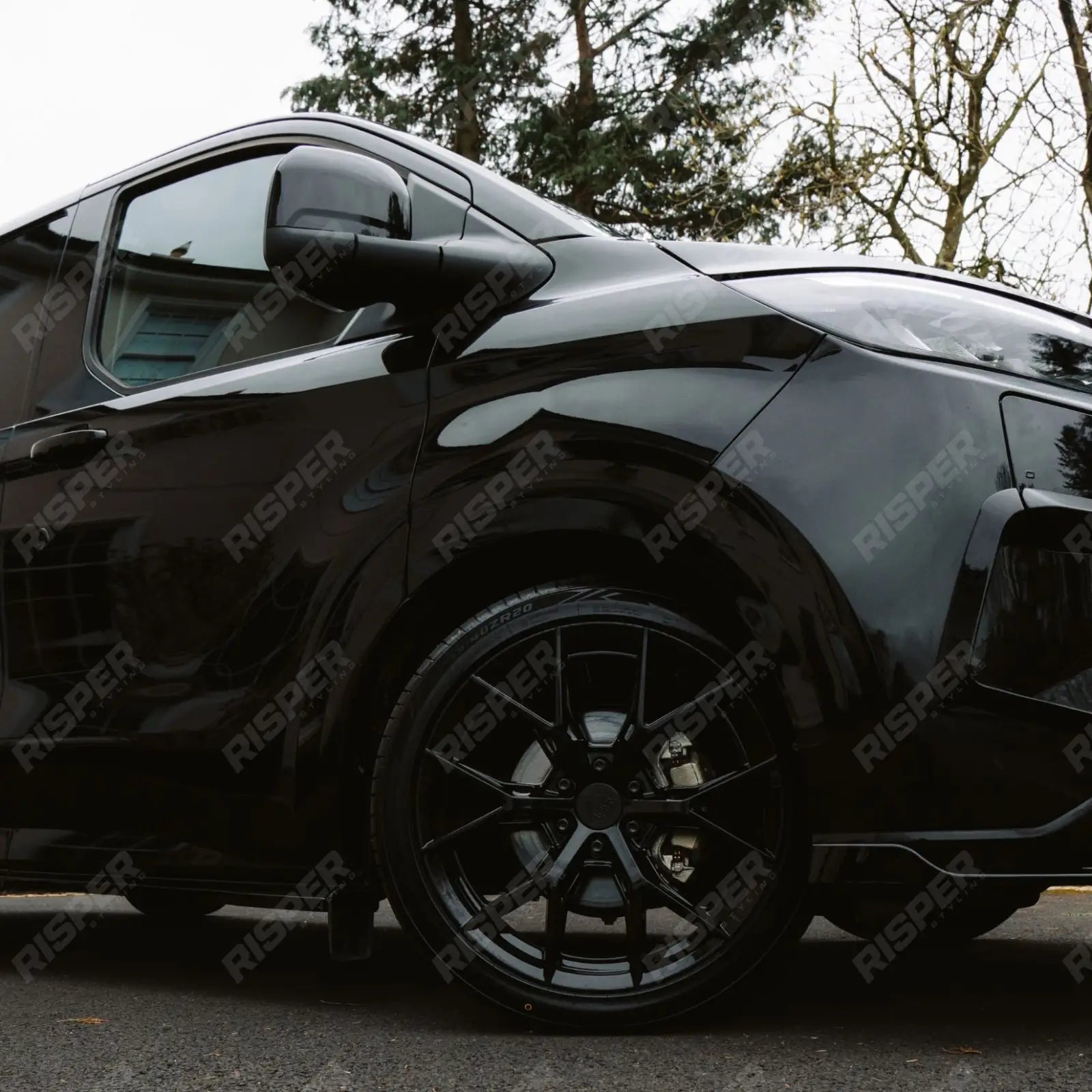 Full Low Line Aero Kit In Gloss Black For PHEV Ford Transit Custom MK2 2024 on