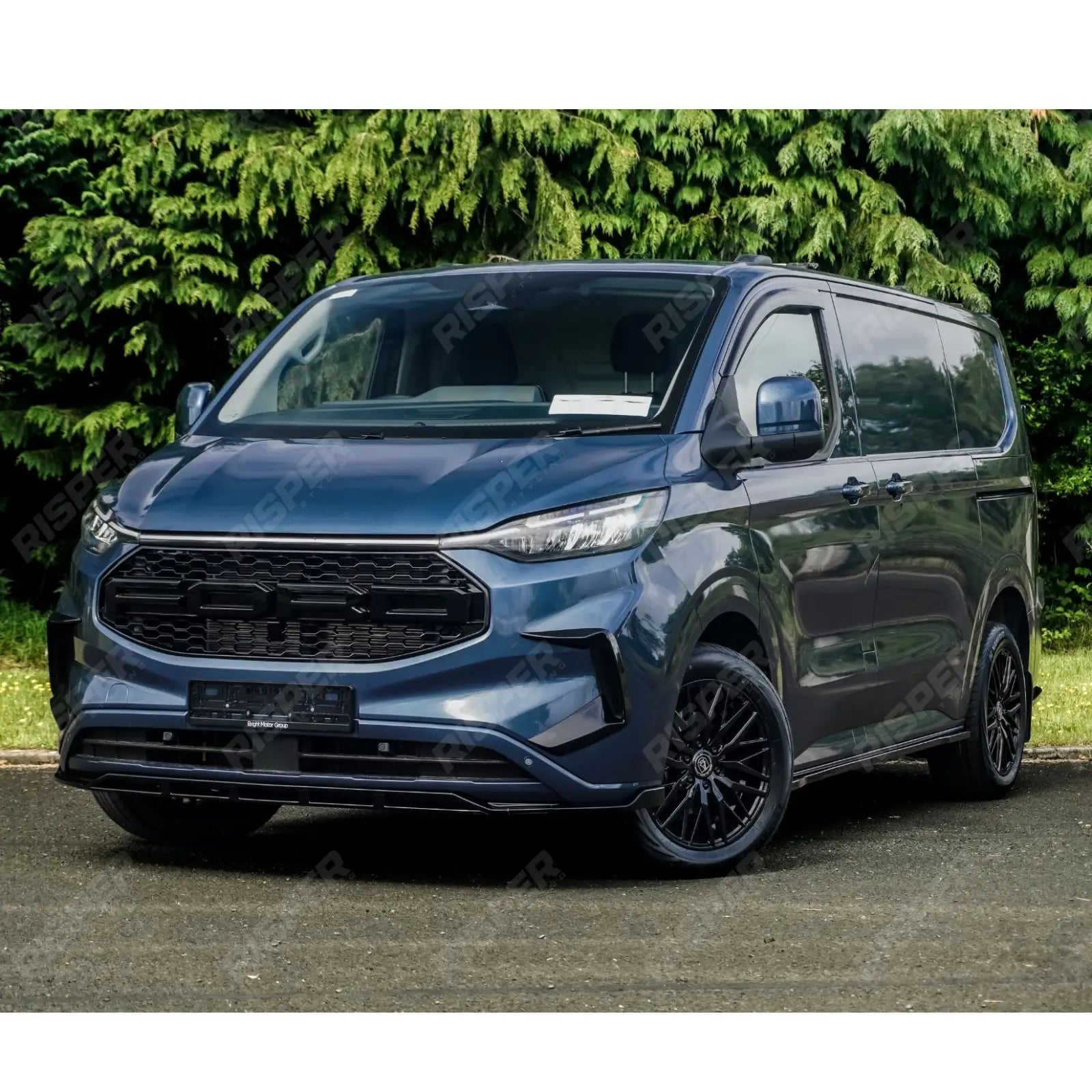 Full Low Line Aero Kit V1 In Gloss Black For Ford Transit Custom Barn Door LWB  MK2 2024 on