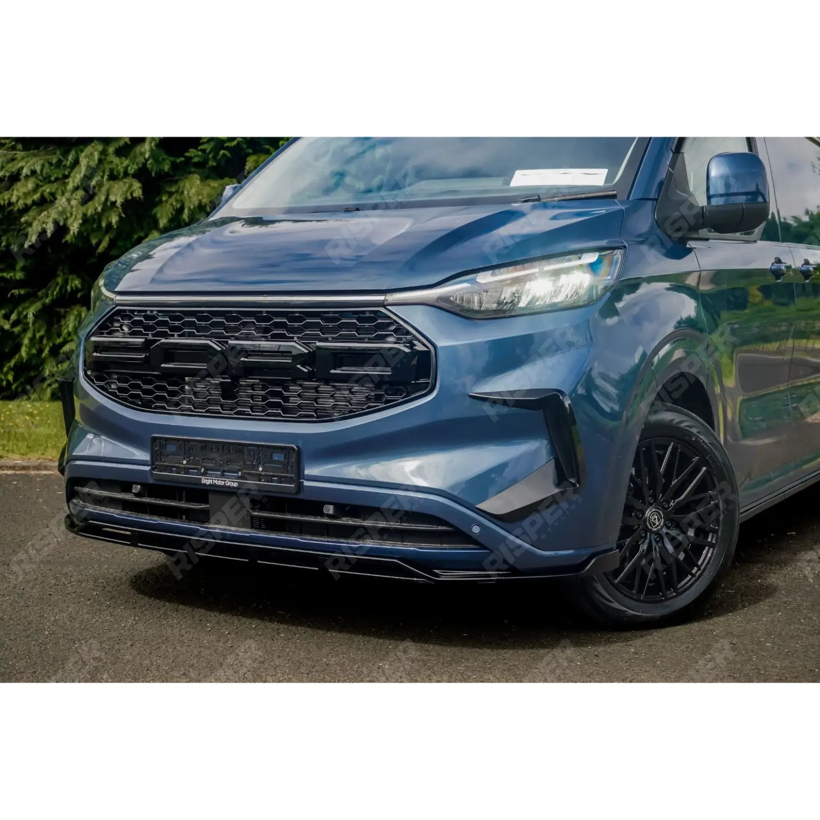 Full Low Line Aero Kit V1 In Gloss Black For Ford Transit Custom Barn Door LWB  MK2 2024 on