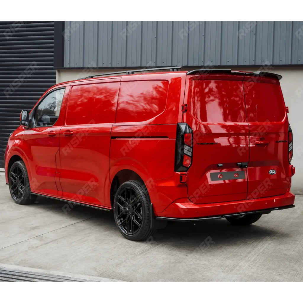 Full Low Line Aero Kit V1 In Gloss Black For Ford Transit Custom Barn Door LWB  MK2 2024 on