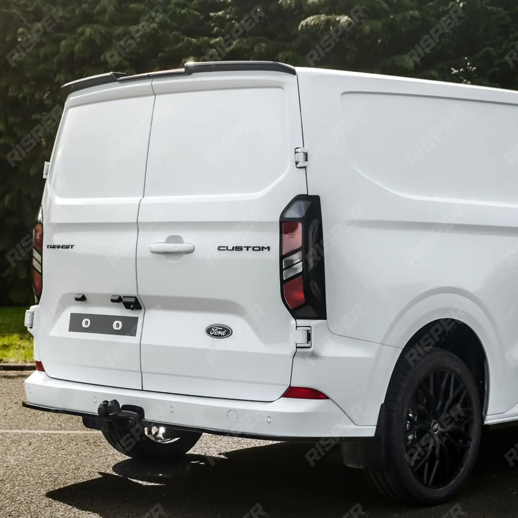 Full Low Line Aero Kit V2 In Gloss Black For Ford Transit Custom Barn Door LWB MK2 2024 on