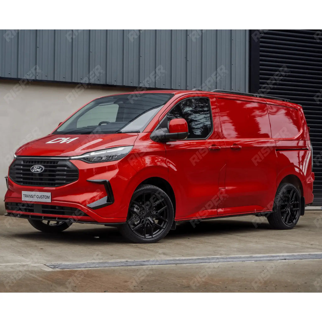 Full Low Line Aero Kit V2 In Gloss Black For Ford Transit Custom Barn Door LWB MK2 2024 on