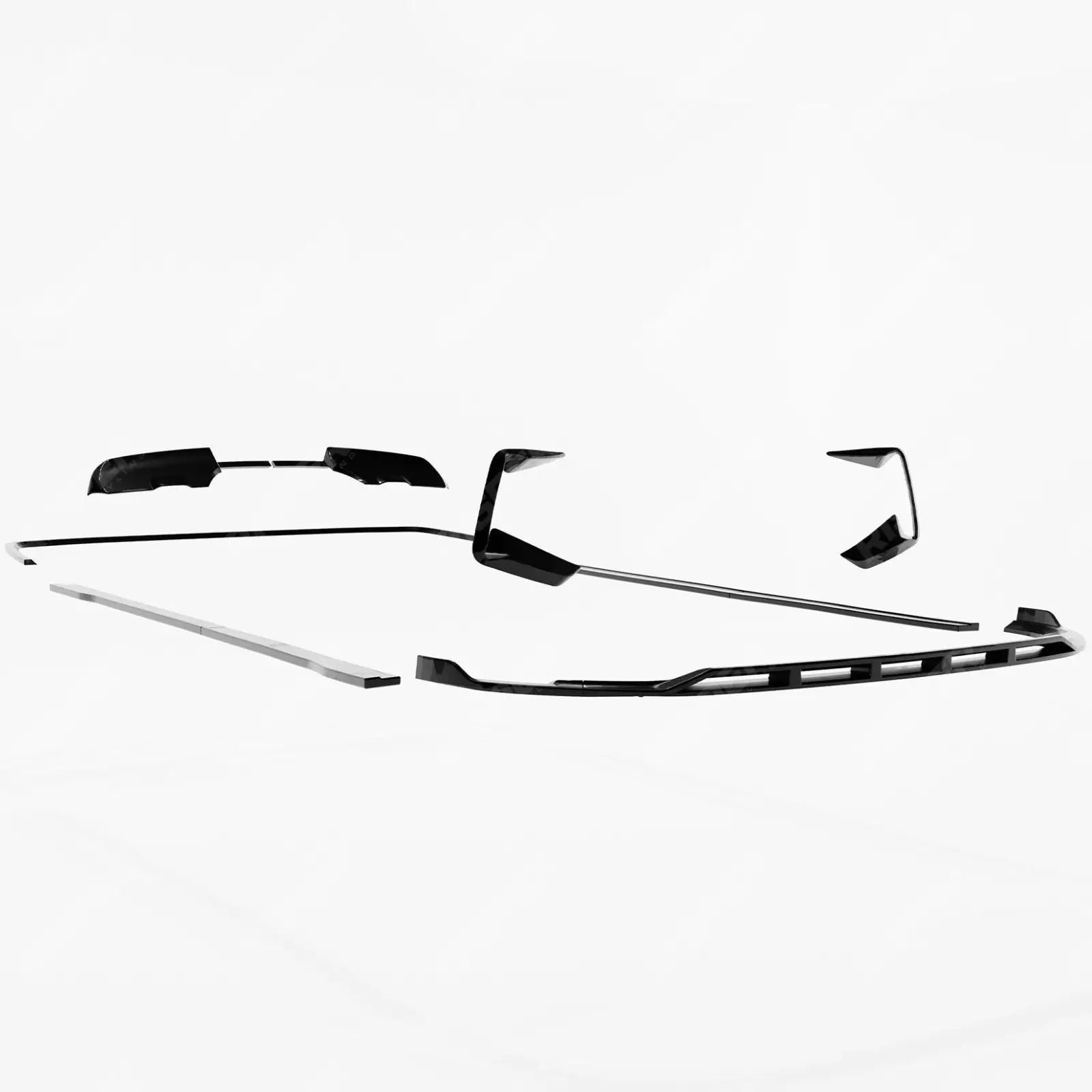 Full Low Line Aero Kit V2 In Gloss Black For Ford Transit Custom Barn Door LWB MK2 2024 on