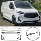 Full Low Line Aero Kit V2 In Gloss Black For Ford Transit Custom Barn Door LWB MK2 2024 on