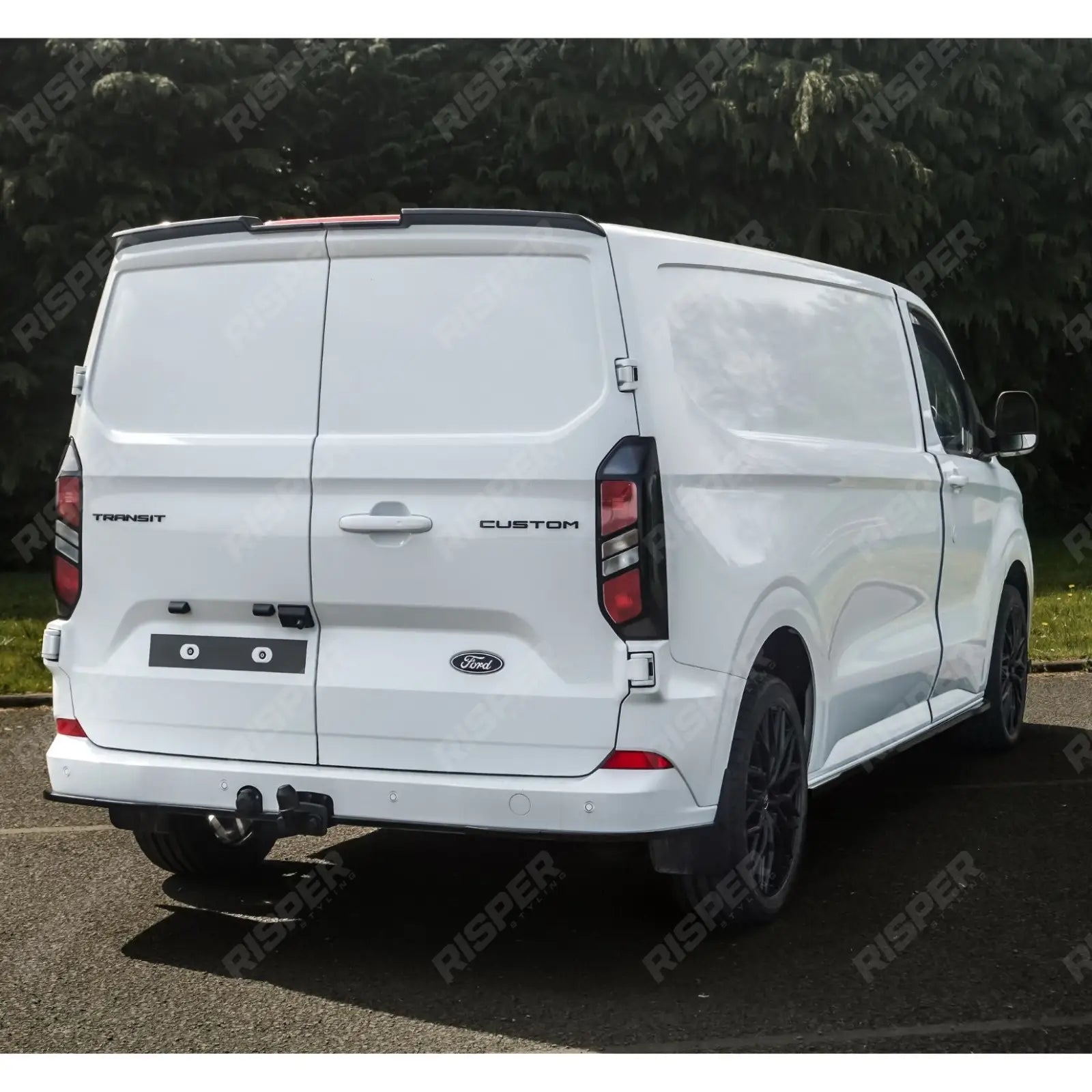 Full Low Line Aero Kit V2 In Gloss Black For Ford Transit Custom Barn Door SWB MK2 2024 on