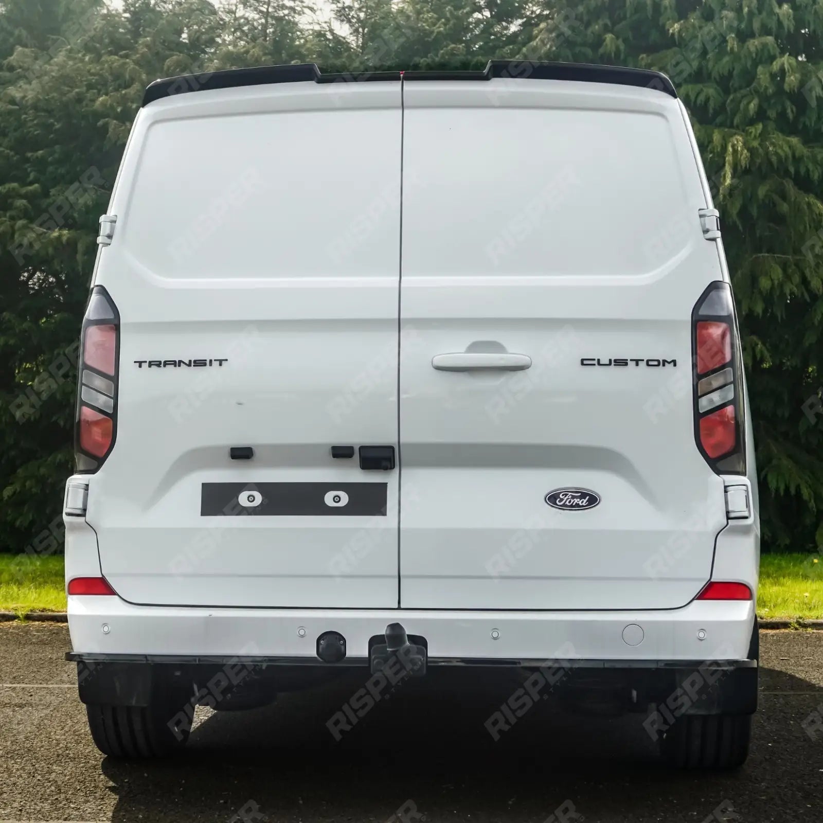 Full Low Line Aero Kit V2 In Gloss Black For Ford Transit Custom Barn Door SWB MK2 2024 on