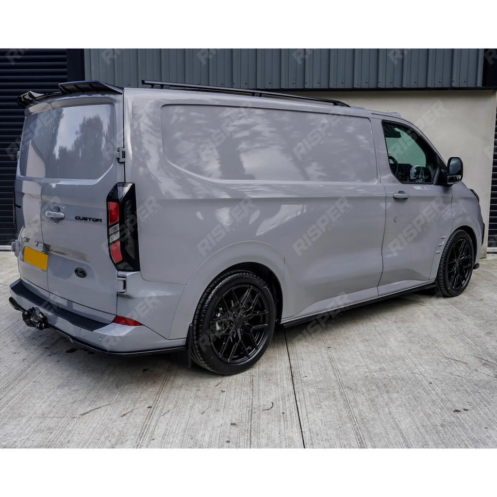 Full Low Line Aero Kit V2 In Gloss Black For Ford Transit Custom Barn Door SWB MK2 2024 on
