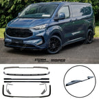 Full Low Line Aero Kit V2 In Gloss Black For Ford Transit Custom Barn Door SWB MK2 2024 on