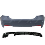 Full Rear Bumper Assembly SE Sport to M Sport Look With Diffuser 00___ For BMW 3 Series F30 2012-2018 -