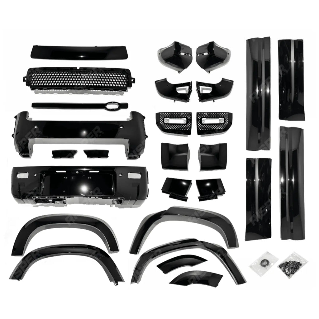 Full Upgrade Kit In Gloss Black By Risper For Land Rover Defender L663 110