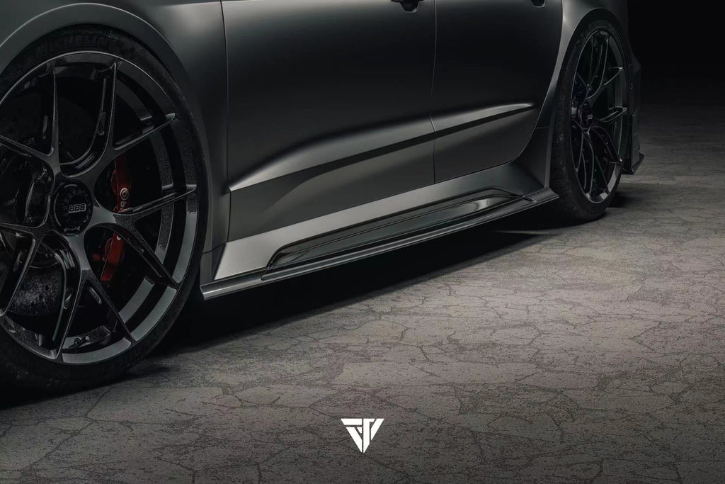FUTURE DESIGN - AUDI A7 S7 RS7 C8 DRY CARBON FIBRE SIDE SKIRTS
