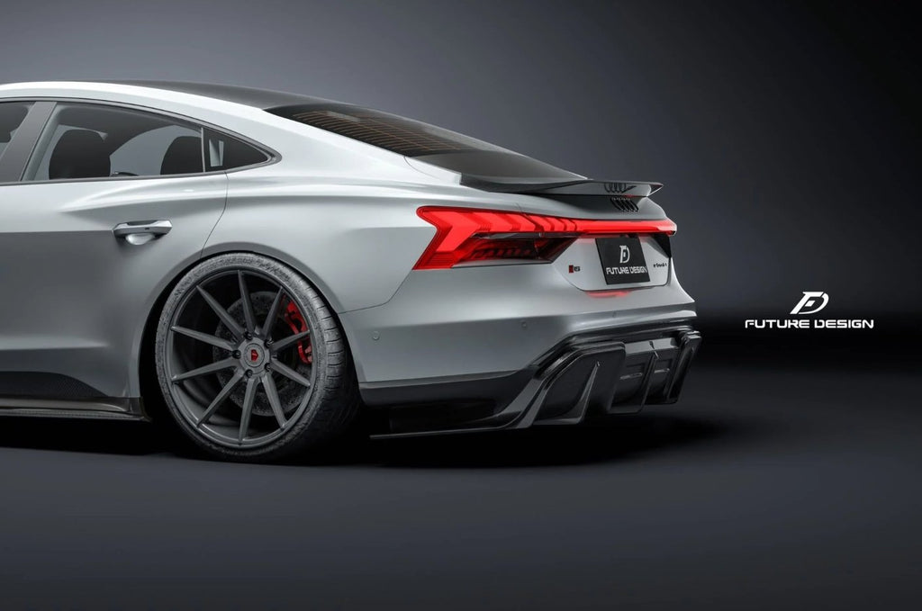 FUTURE DESIGN - AUDI E-TRON GT DRY CARBON FIBRE REAR DIFFUSER