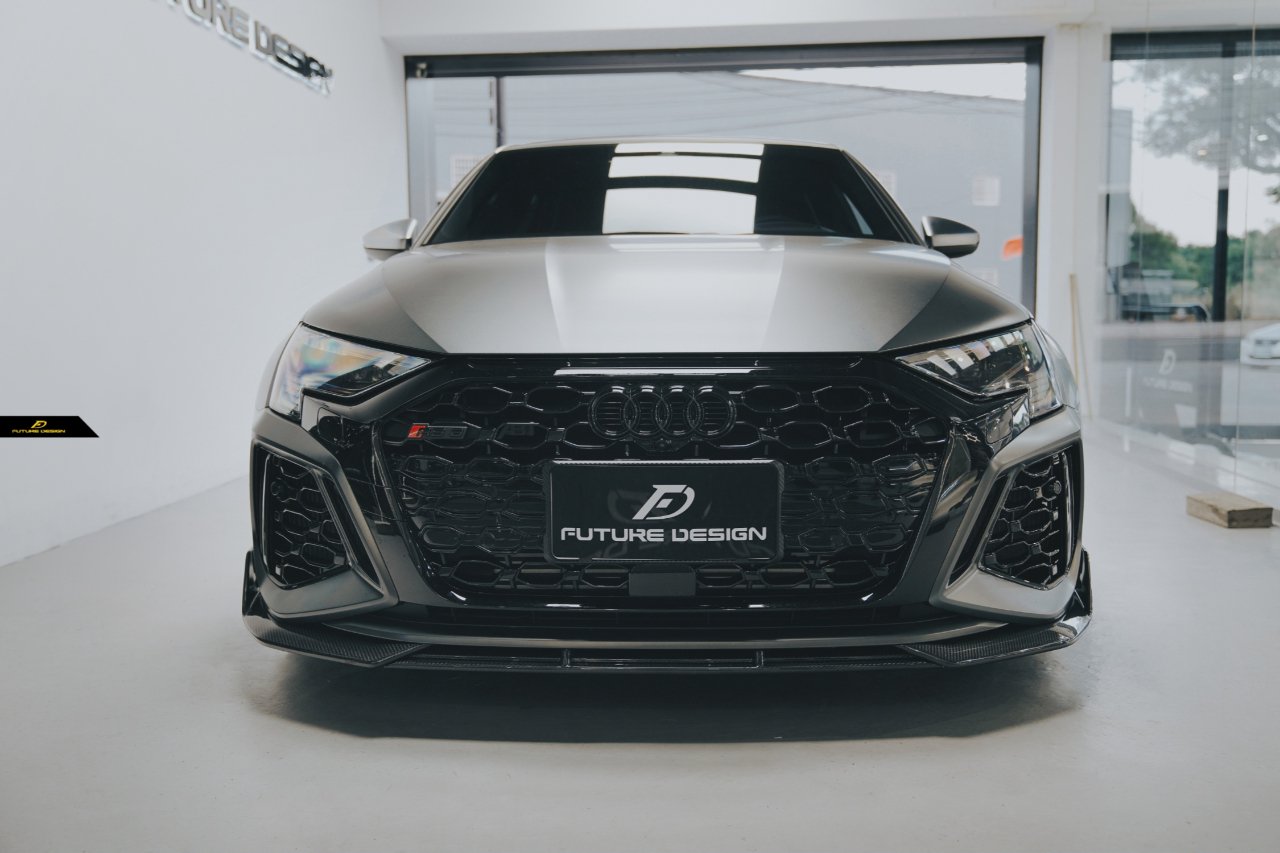 FUTURE DESIGN - AUDI RS3 8Y DRY CARBON FIBRE FRONT LIP