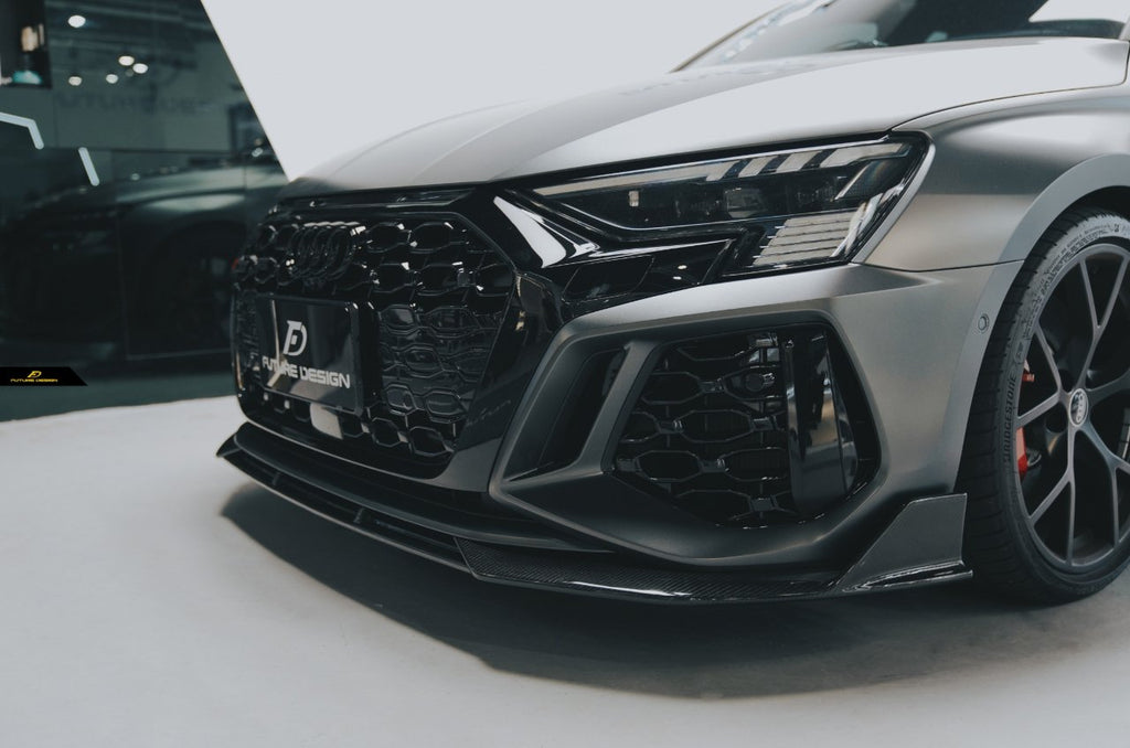 FUTURE DESIGN - AUDI RS3 8Y DRY CARBON FIBRE FRONT LIP