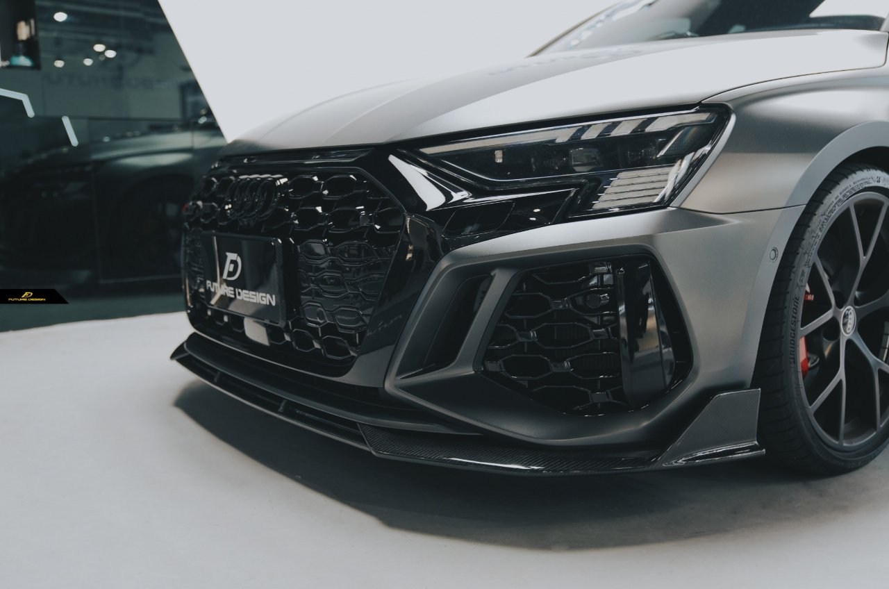 FUTURE DESIGN - AUDI RS3 8Y DRY CARBON FIBRE FRONT LIP