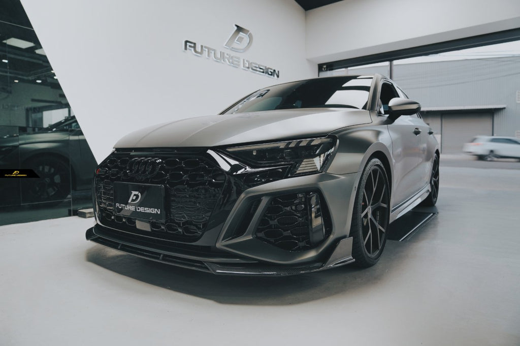 FUTURE DESIGN - AUDI RS3 8Y DRY CARBON FIBRE FRONT LIP