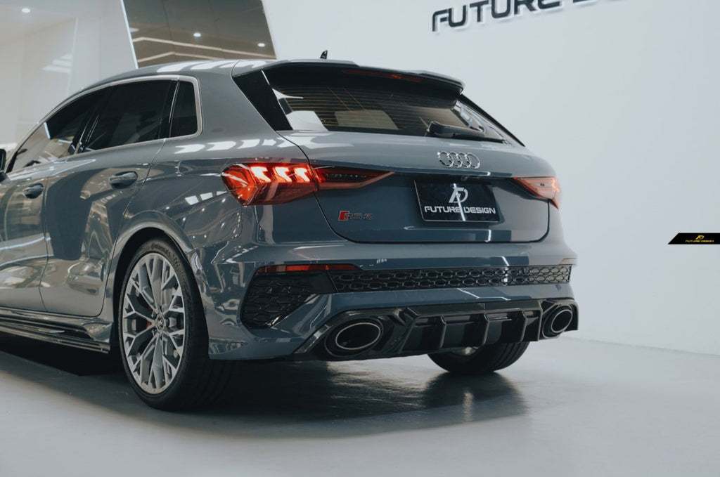 FUTURE DESIGN - AUDI RS3 8Y DRY CARBON FIBRE REAR DIFFUSER