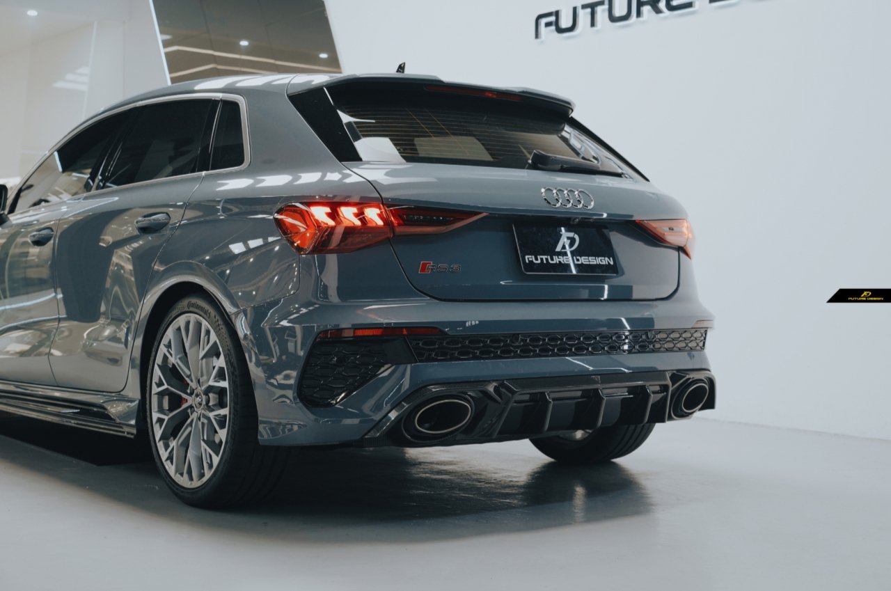 FUTURE DESIGN - AUDI RS3 8Y DRY CARBON FIBRE REAR DIFFUSER