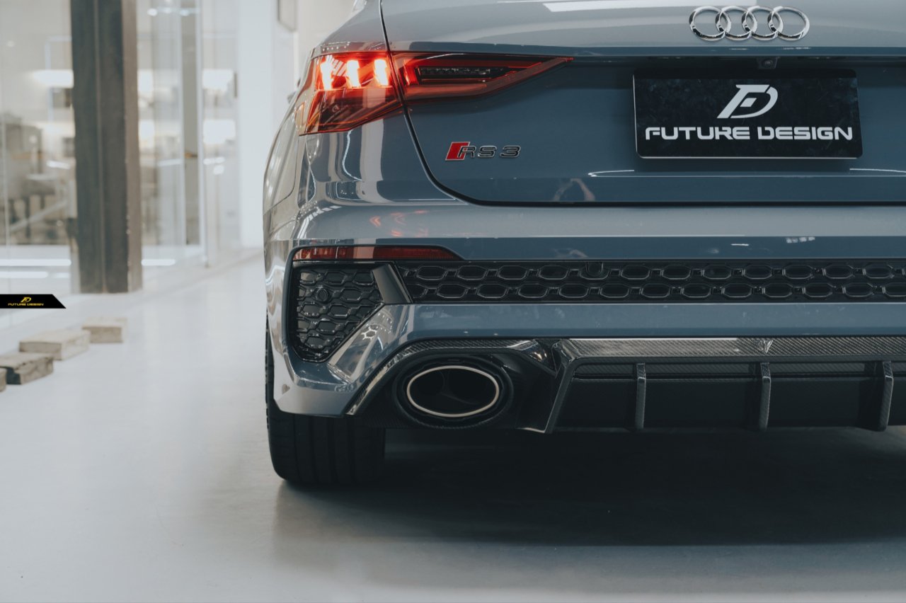 FUTURE DESIGN - AUDI RS3 8Y DRY CARBON FIBRE REAR DIFFUSER